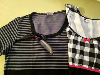 ++Sexy TShirt 2 Stk +Gr Xl mit Kirschen+Festival  (wie 40/42) Von Pussy Deluxe