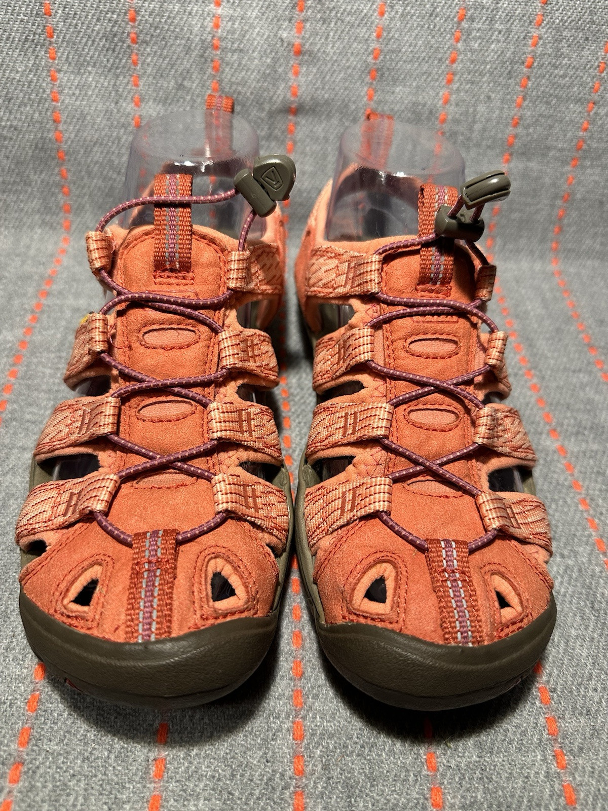 Sandali sportivi da trekking impermeabili KEEN Sample donna corallo arancione acqua chiara taglia 7