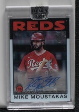 2021 Clearly Authentic 1986 Topps Baseball Mike Moustakas #86TBA-MMO Auto 15mj