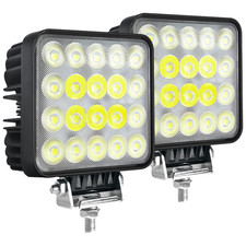 2Pack Super Bright 60W Led Work Lightsjaslite 12V/24V 6000Lm 4In Foglights