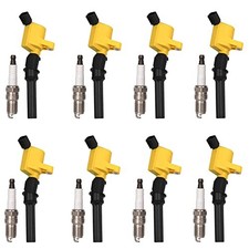 Set of 8 DG508 Ignition Coils and SP479 Spark Plugs For 5.4 V8 1998 1999 2000