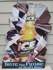 LARGE Vintage BUDWEISER Cold-Filtered ICE DRAFT BEER Tin Tacker BAR SIGN