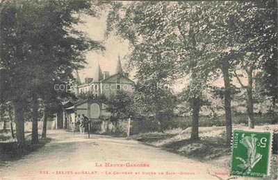 Salies-du-Salat Saint-Gaudens 31 Haute-Garonne Le Couvent et Route de Saint Giro