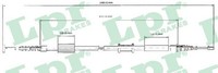 LPR Bremsseil Seilzug Feststellbremse C0208B FüR Lancia Alfa Fiat 145 Tempra 155