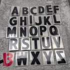 (283) VTG Gemini 6” Tall Letters Clear Background Black AcrylicMarquee Signs