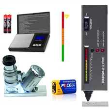 Jewelry Diamond Tester,200g/0.01g Mini Jewelry Scale,60X Diamond Tester+Scale...
