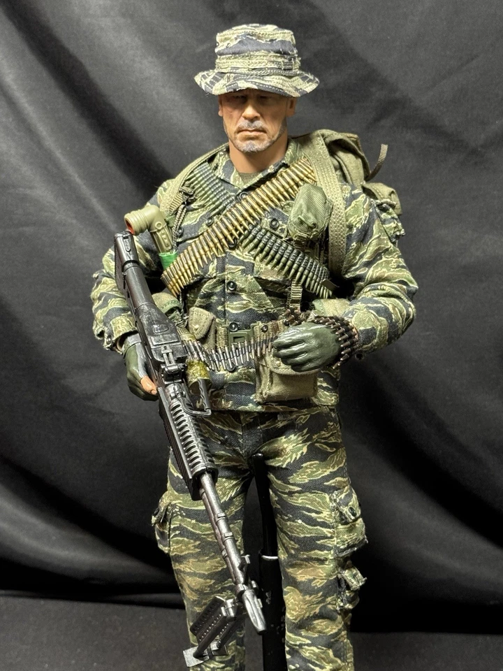 1/6 US ARMY SPECIAL FORCES VIETNAM JUNGLE OPS M-60 BANDIT JOE'S CUSTOM - Image 2 of 4