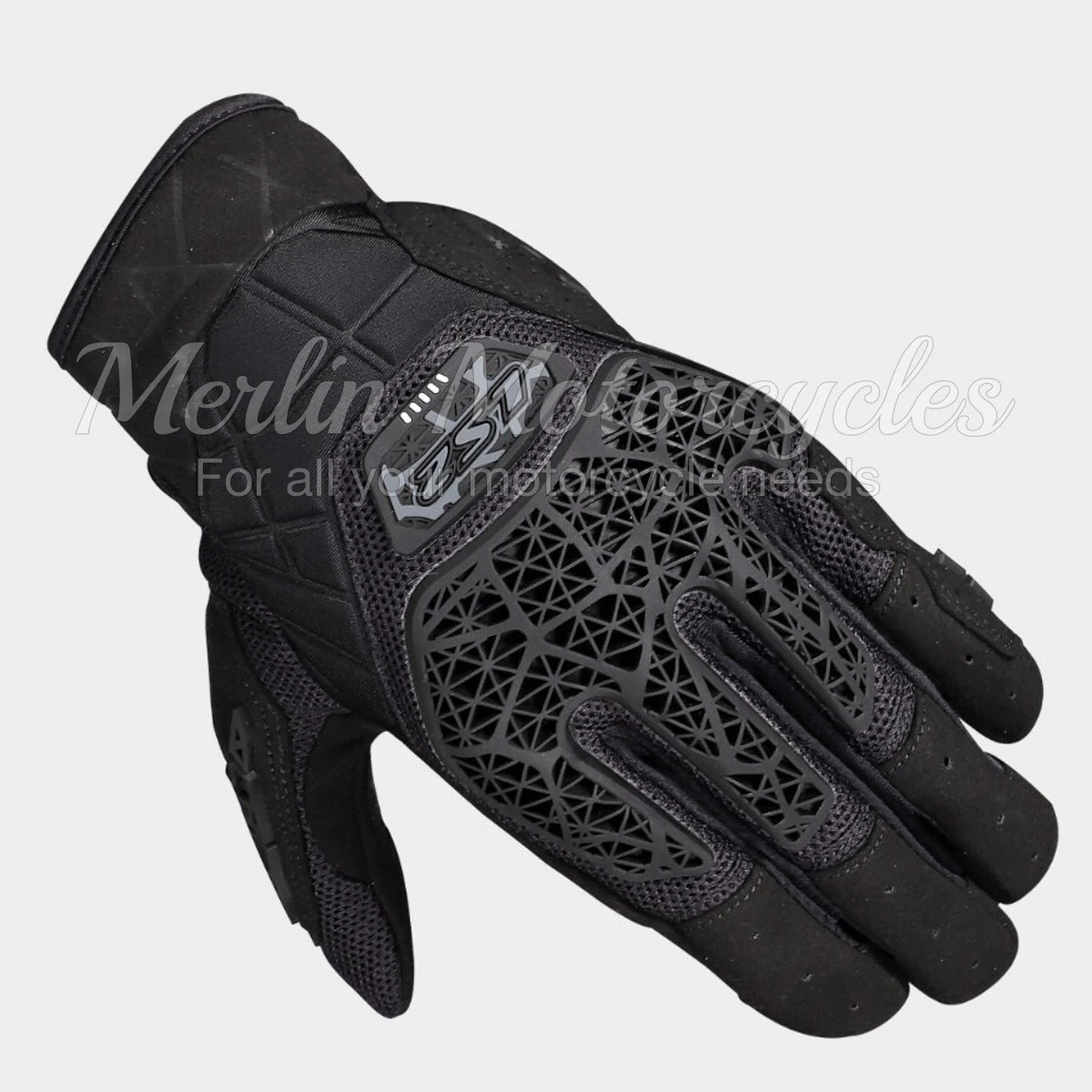 LS2 ALL TERRAIN II MENS WATERPROOF MOTORCYCLE SHORT GLOVE - BLACK