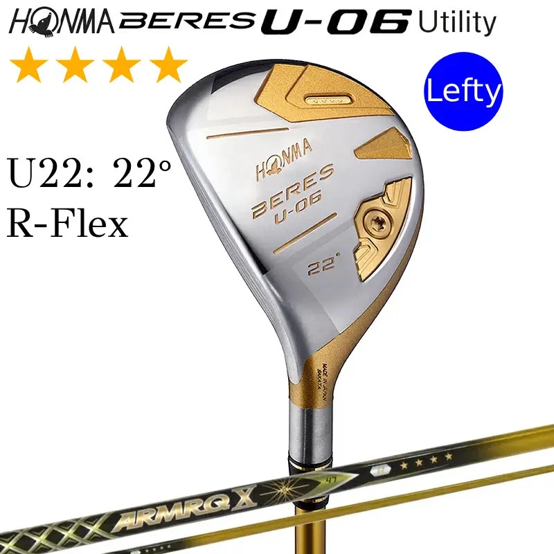 Left-Handed HONMA BERES U-06 4-Star U22 22° Hybrid R-Flex ARMRQ X 47 4S Graphite - Image 2 of 4