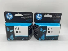 Pack of 2 HP 61 Black Original Ink Cartridge (CH561WN#140) Exp 11/2026+