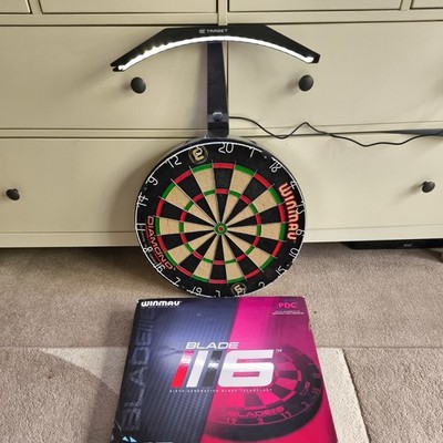 Target Corona Vision Dartboard Lighting & Winmau Diamond Plus Dartboard Bundle