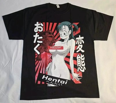 Men's Graphic T Shirt Dragon Ball Z Bulma Anime Manga Black Size S-4XL