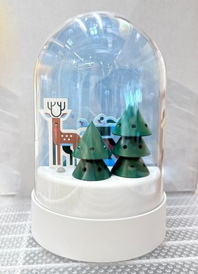 Ikea STRALA LED Table lamp decoration, snowy night/battery