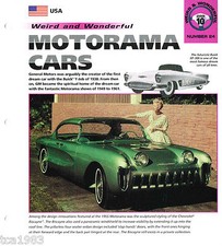 GM MOTORAMA Auto Brochure: Harley Earl, LeSabre,Corvette,Buick XP-300,Biscayne,