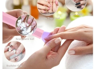 Mini Sèche Ongles USB Portable Séchage Rapide Salon Lampe LED UV Outils Nails - Photo 1/4