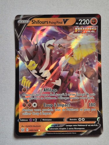Pokemon Card Shifours Poinf Final V 085/163 Holo EB05 Combat Styles FR