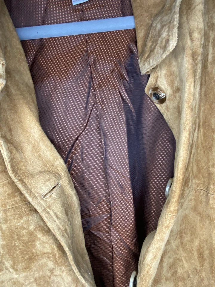 Norm Thompson Large 100% Genuine Leather Men's Coat~Lightly Used - Image 3 of 4