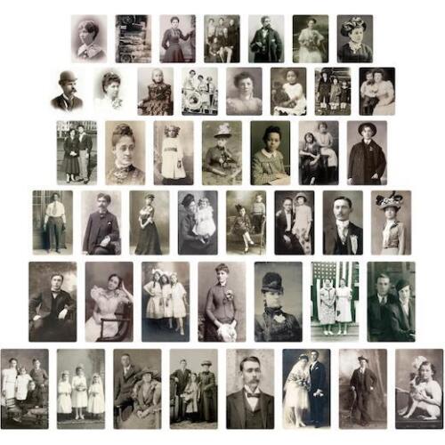 Tim Holtz Idea-ology Found Relative Vintage Portraits 45pcs TH93798 - Picture 2 of 3