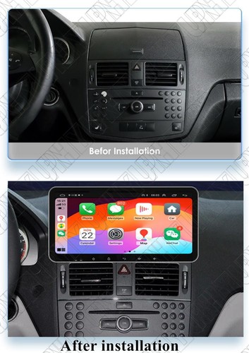 For 07-11 Benz C Class W204 S204 Carplay 4+32G Stereo Radio GPS Head Unit 10.33" - Bild 5 von 23