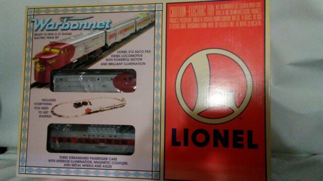 lionel warbonnet electric train set
