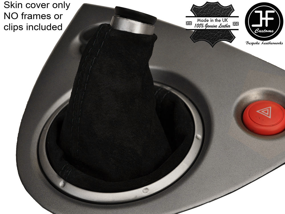 Black Suede Gear Gaitor Shift Boot For Honda Civic EP3 Type R 2001-2005 - Custom Made In UK