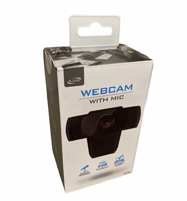  NEW ILIVE PE 480p Webcam with Microphone IWC180 USB LAPTOP & Desktop