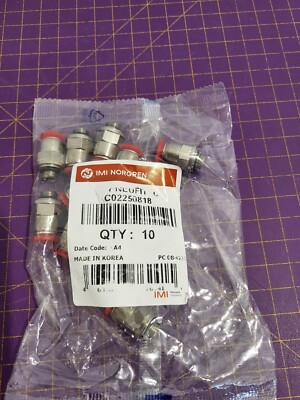 IMI Norgen Pneufit C02250818 C push-in fitting, adaptor, straight, G1/8, 8mm 10S