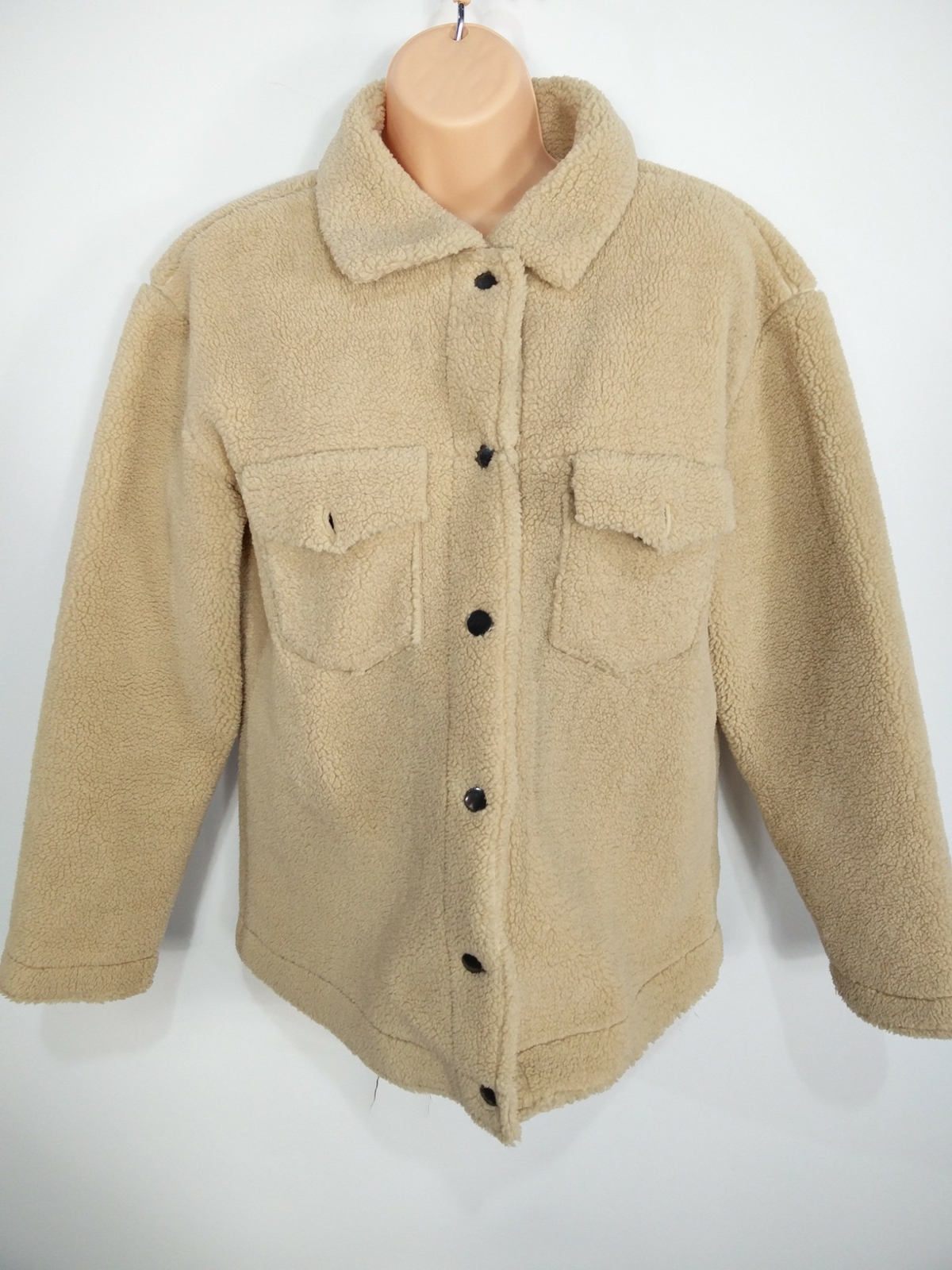 FAUX FUR TEDDY BEAR JACKET COAT 