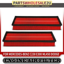 2x High Performance Engine Air Filter for Mercedes-Benz C230 R350 C55 AMG SL550