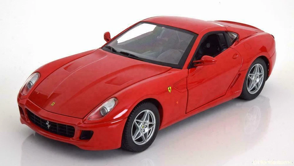 FERRARI 599 GTB FIORANO 2006 RED HOTWHEELS P4398 1/18 MATTEL ROSSO ROT ITALIA - Photo 3/3