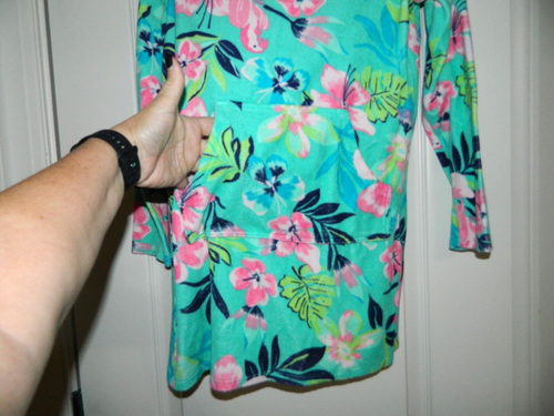 Girl's Lands' End Floral Tropical Swim Cover-Up Size XL 16 - Picture 3 of 5