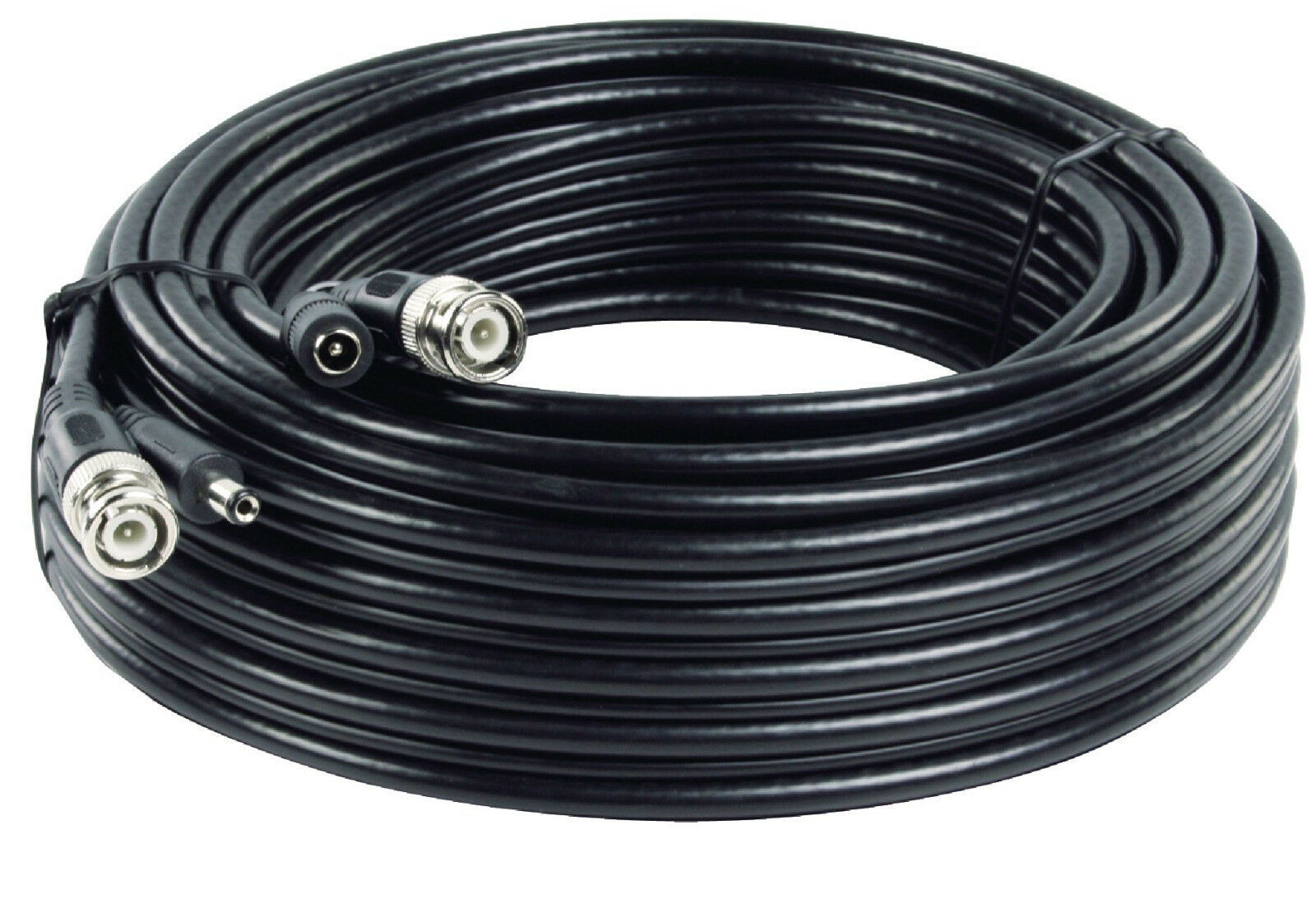 20m CCTV Security Camera Cable Lead BNC & 12v Power Connect DVR to Camera HD