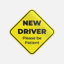New Driver Safety Vinyl Sticker Decal