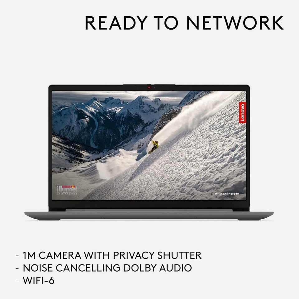 Lenovo IdeaPad 1 15" FHD Laptop AMD Ryzen 7 8GB 512GB Win11 Home Cloud Grey - Image 3 of 4