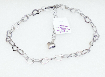 Lia Sophia  LOVE STORY  Heart Shapes Ankle Bracelet