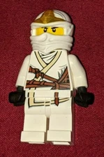 LEGO Zane ZX Ninjago White Ninja 30086 Minifigure Figure minifig RARE HTF EUC