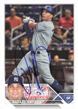 Rafael Ortega Signed Auto 2023 Topps Series Two Card #607 New York Yankees