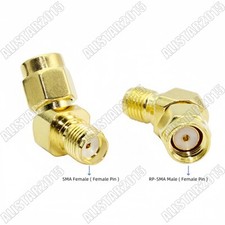 20pcs RP-SMA Male Female Pin to SMA Female 45 Degree 135 Angle Adapter For FPV