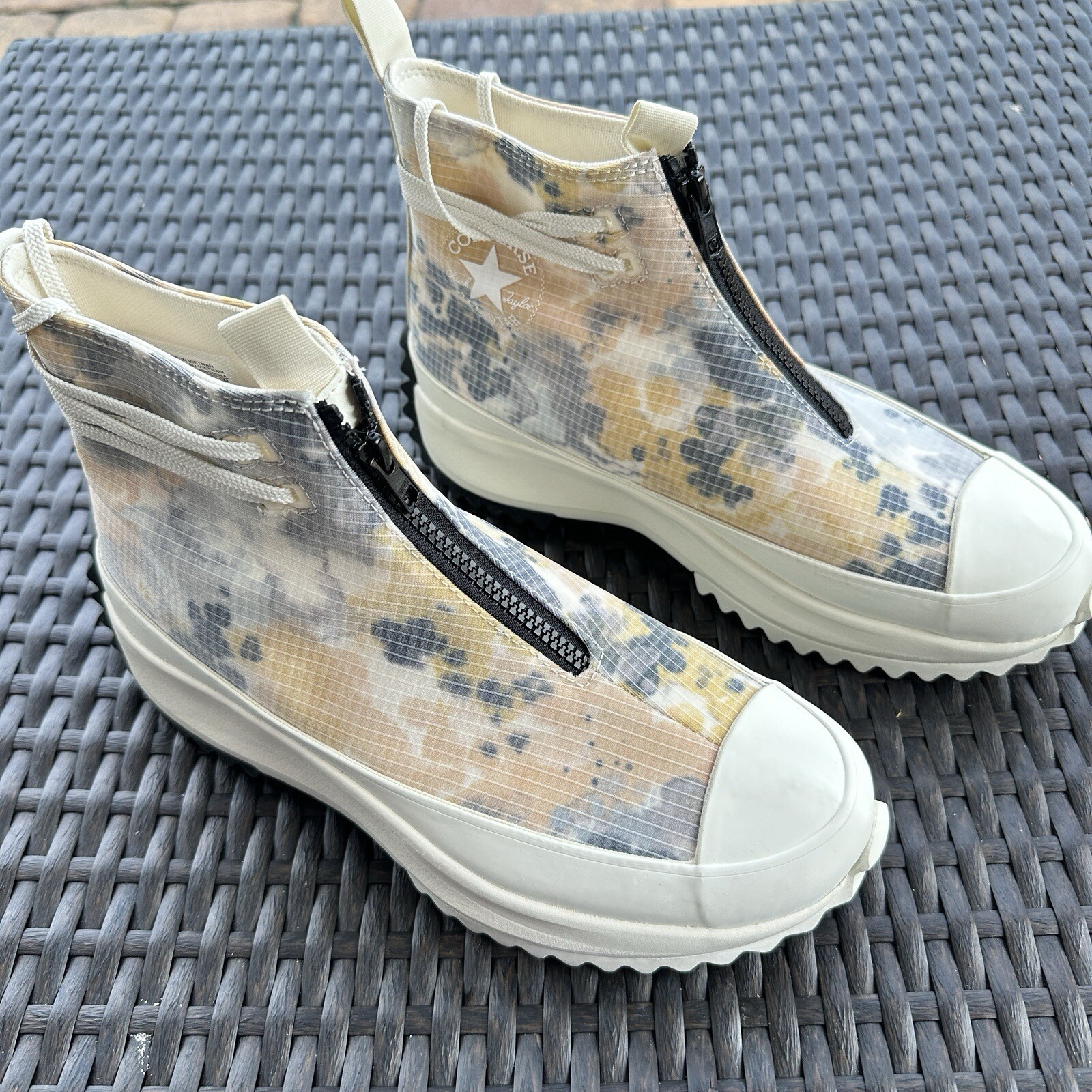 Converse Run Star Hike High Washed Florals Mens Shoes Size 8.5 170776C-image