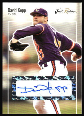 2007 Just Minors Just Rookies David Kopp Auto #JR-30 St. Louis Cardinals