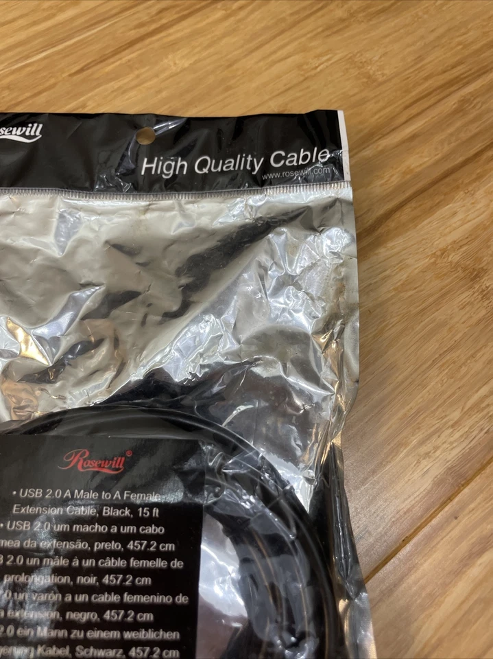 NEW Rosewill High Quality Cable USB 2.0 A Male to Female KG JD - Image 3 of 4