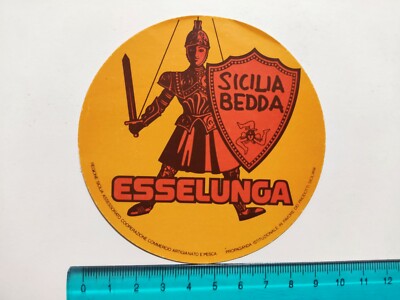 ESSELUNGA SICILY BEDDA STICKER STICKER 80s VINTAGE ORIGINAL
