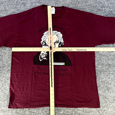 VINTAGE Albert Einstein Wine-stein T Shirt Adult Extra Large Humor 