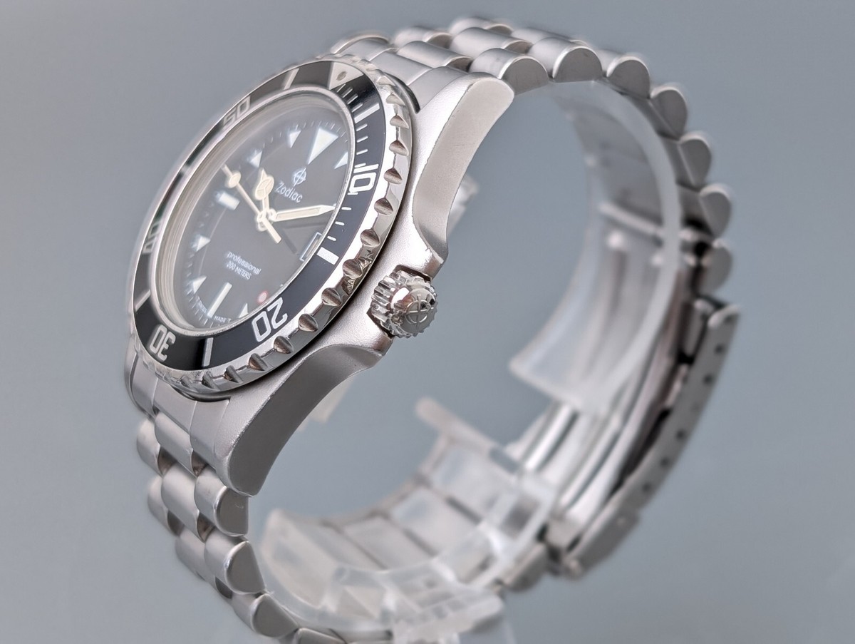 Zodiac Professional 213.21.05 Date 200m Blue Quartz Men's Watch w