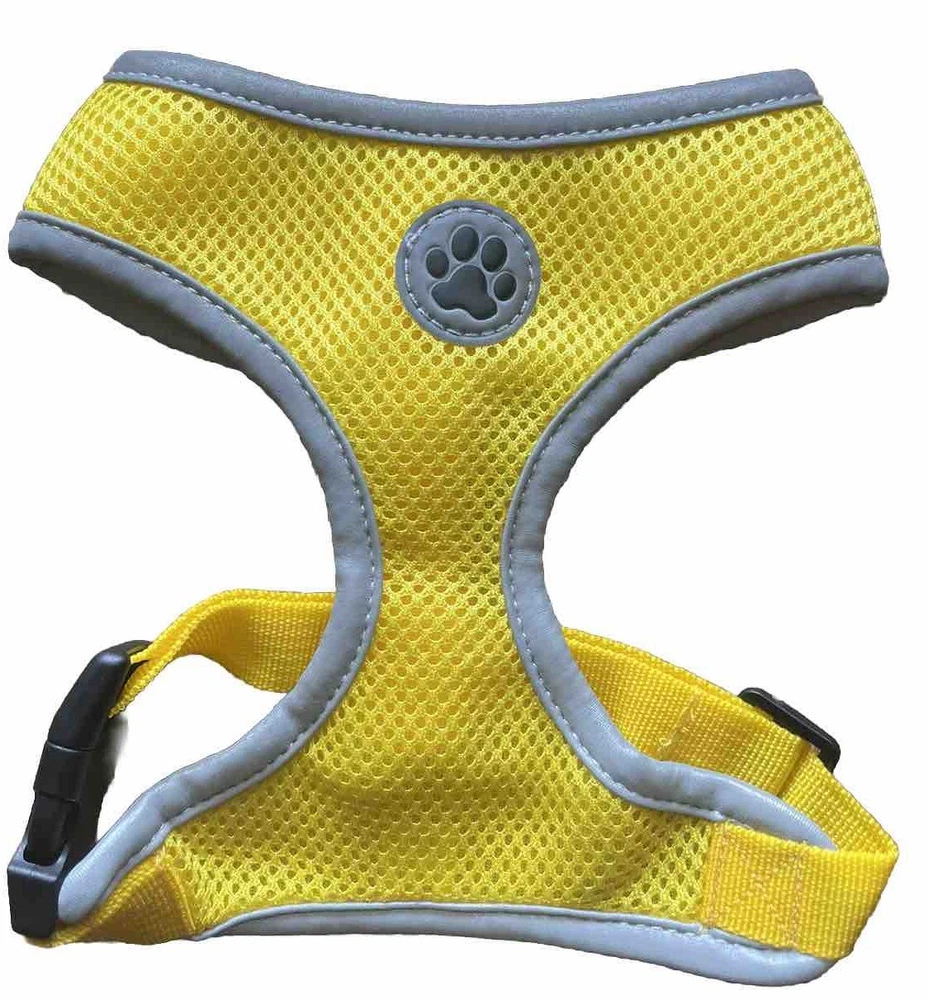 Dog Harness, No Pull Reflective Adjustable Breathable Mesh Paw Design S M L