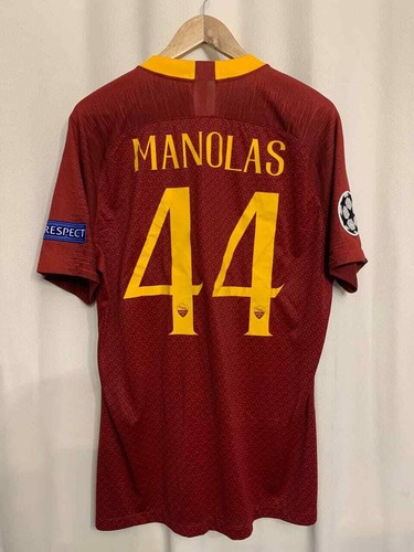 AS ITALIA 2018/2019 DESGASTADO DE FÚTBOL LOCAL MAGLIA MANOLAS #44 | eBay