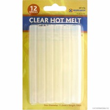 12PC GLUE STICKS SET 100MM X 11MM QUICK DRY STRONG BOND HOT MELT 68173C 0.33 per stick