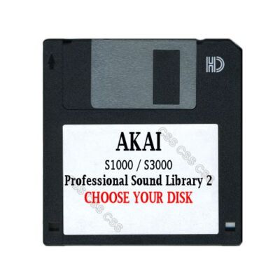 Akai S1000 / S3000 Floppy Disk Professional Sound Library 2 Choose Your Disk