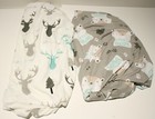 GRSSDER Pack n Play Mini Crib Sheet Set Stretchy Ultra Soft Universal Fitted 2pk