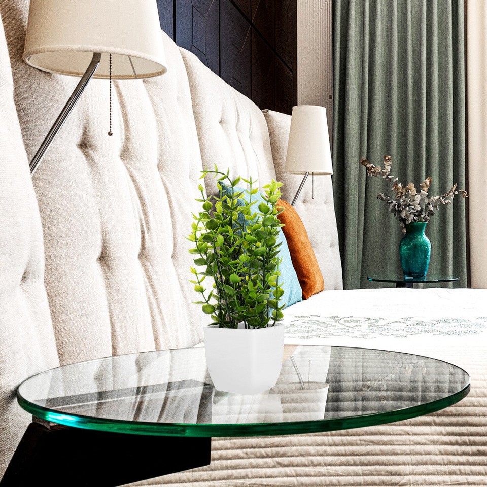 2 Pcs Green Decor Home Artificial Potted Plant Lifelike Plants eBay